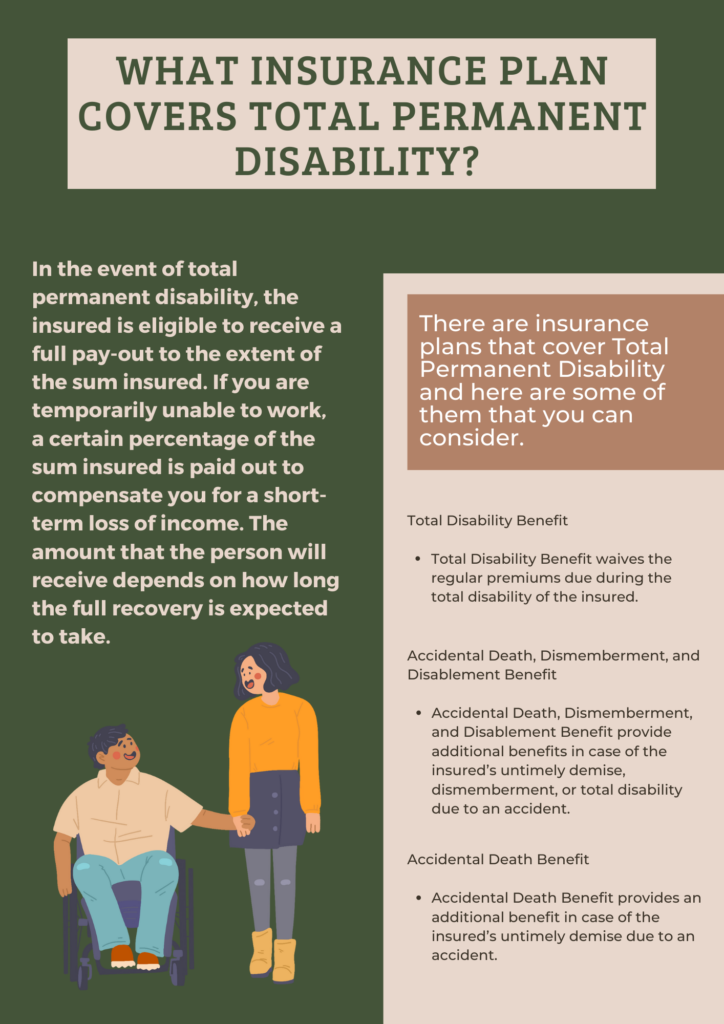 What Insurance Plan covers Total Permanent Disability?